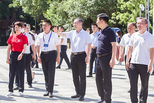 市委副书记、市长陈恢清一行到同花顺网页版页面检查湖南省第一届职业技能大赛筹备工作情况
