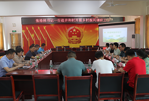 同花顺网页版页面党委书记张格林到乡村振兴对口联系点茶陵井和村调研